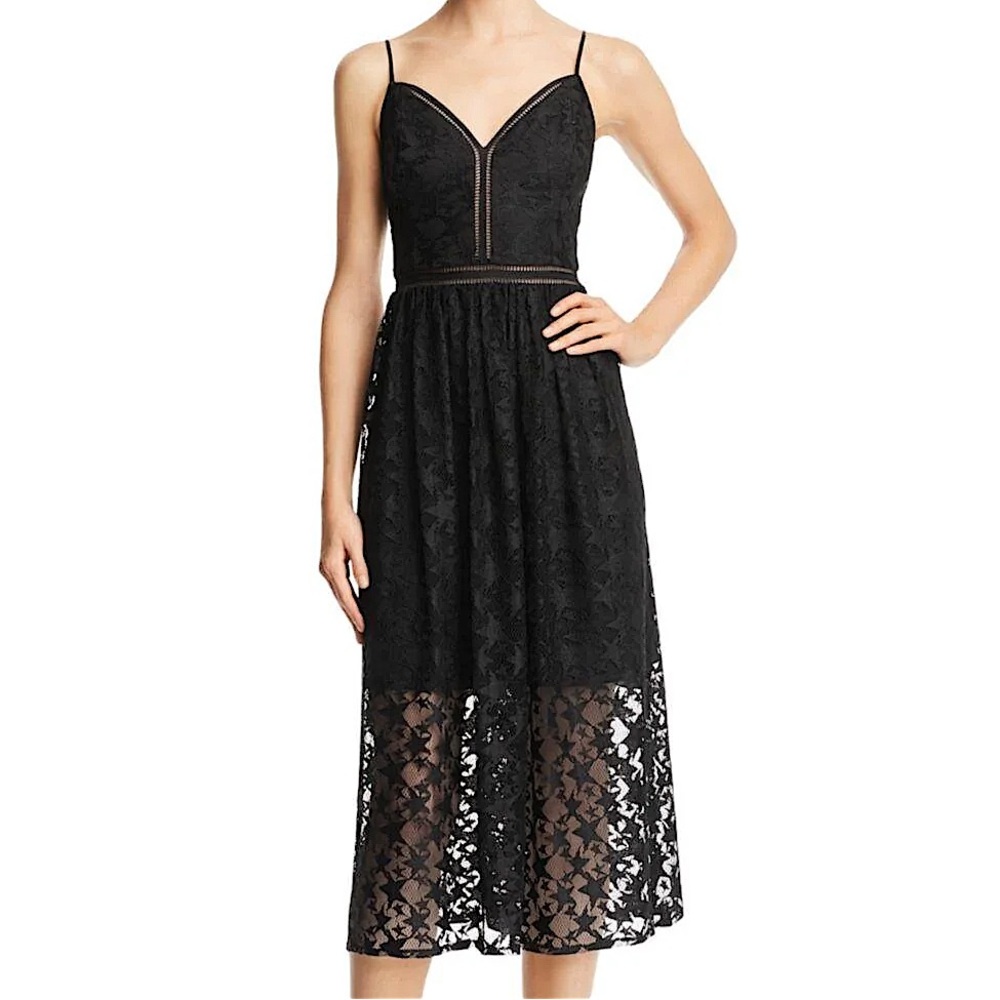 Betsey Johnson Black Star Lace Dress
